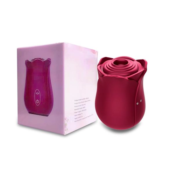 Vibrator Sex Toy Massagegeräte verkaufen wie Kuchen, die Brustkitzler Nippel Stimulator Rosenzunge TFC1 saugen