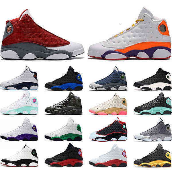

men basketball shoes 13 13s starfish red flint dark powder blue hyper royal ground he got game mens trainers sports sneakers, Black;blue