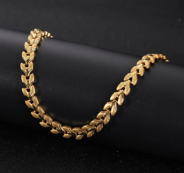 

8mm men's and women's personalized chains couple necklace set with rhinestone black stone 50cm, Silver