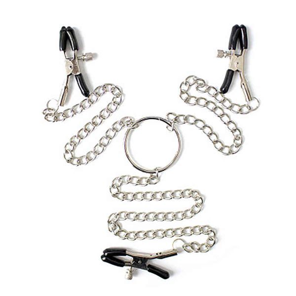 Nxy SM Bondage Samox Catena metallica in acciaio inossidabile Clip per latte per capezzoli Clip per seno Morsetti per schiavi sessuali Giocattoli Stile farfalla per coppie 220423