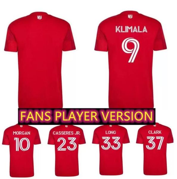 

mls 2022 2023 new york red soccer jerseys morgan tolkin 22 23 bulls amaya klimala long duncan casseres jr. clark royer camiseta de futbol fo, Black;yellow