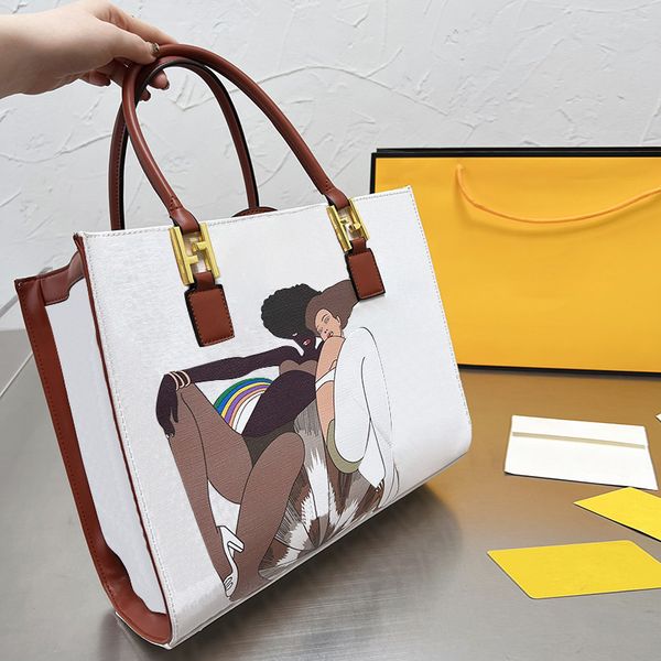 Borsa tote di design da donna Borsa a mano di marca casual di moda di alta qualità Borsa per la spesa di grande capacità da strada Totes Borsa a tracolla Vari stili