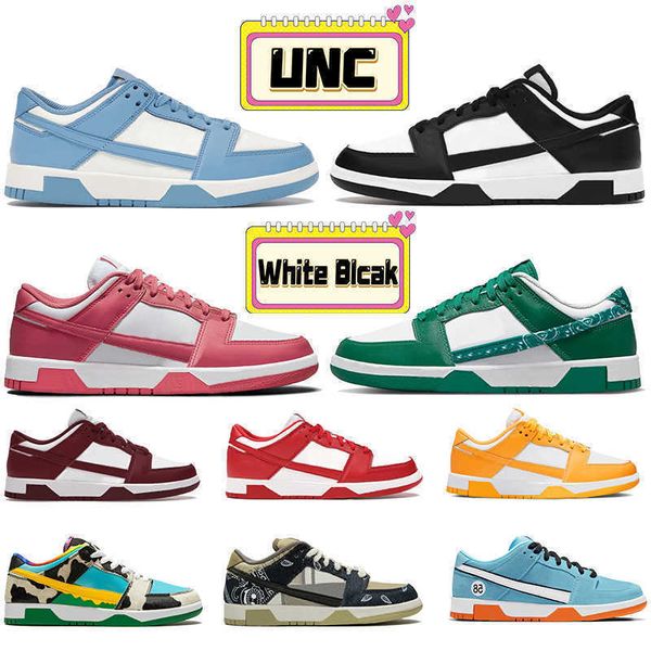 

newvnice low men women casual shoes unc white black blue green paisley georgetown archeo pink ts cactus ceremic sean cliver chunky dunky cou