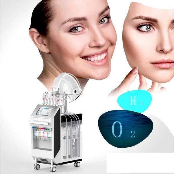 En iyi sonuç çok fonksiyonlu LED terapi aqua yüz temizlik oksijen makinesi/2019 yeni cilt spa yüz makinesi cilt bakım güzellik makinesi