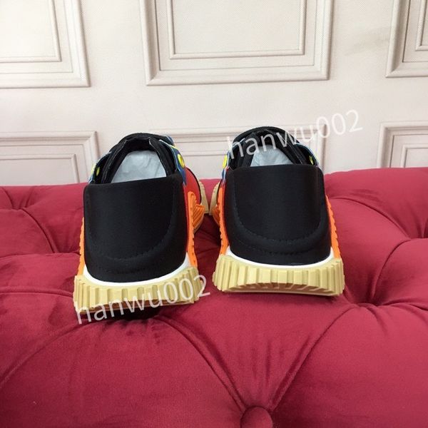 

designer sneakers boots technical fabric women men shoes sneaker light rubber sole trainer, Black