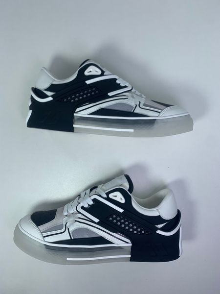 

Designers Casual Shoes Men high quality Calfskin Sneakers White Leather stitching Retro Patchwork Trainers Platform Shoes Sport Cool sneaker, Black white