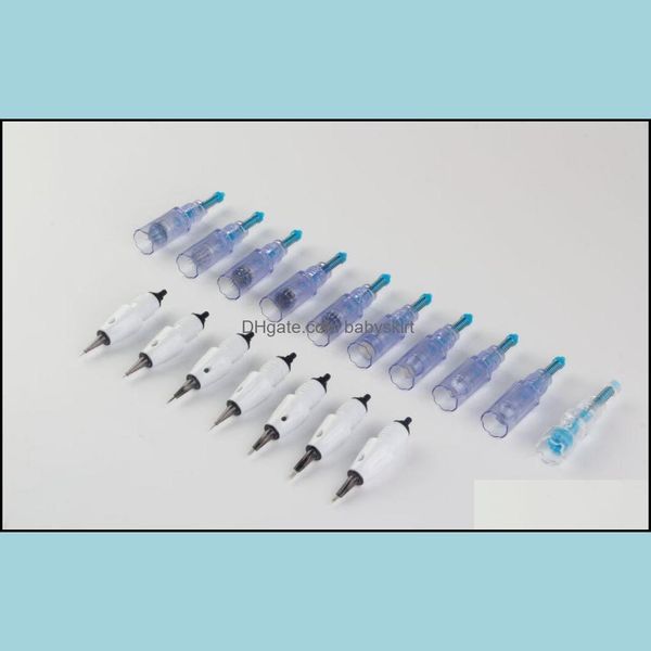 Blade 50pcs ArtMex A3 V6 V8 V9 V11 Yedek Kalıcı Makyaj Dövme İğne Kartuşları PMU Sistem Vücut Sanat Damlası Teslimat 2021 İğneler İpuçları Sup