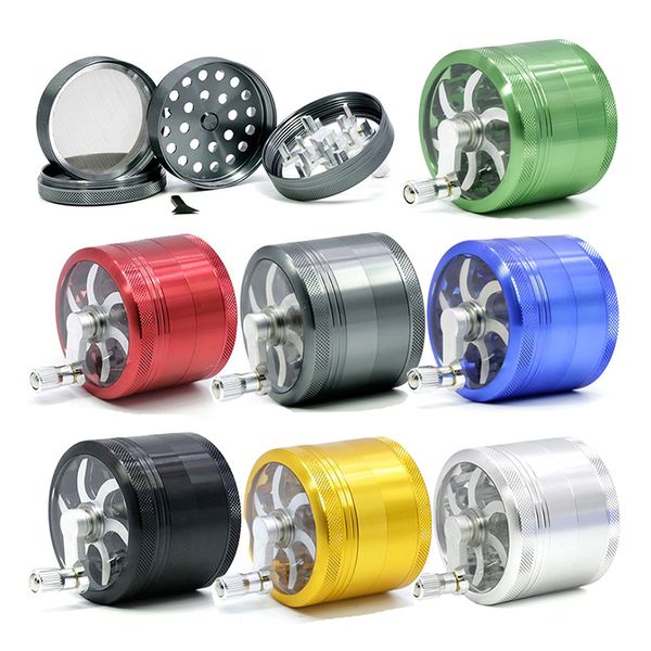 Grinder da 63 mm di diametro Smerigliatrice in alluminio Tabacco da fumo Rilevatore di sigarette Rettifica da fumo Grinder per tabacco Fit Dry Herb Lega di alluminio