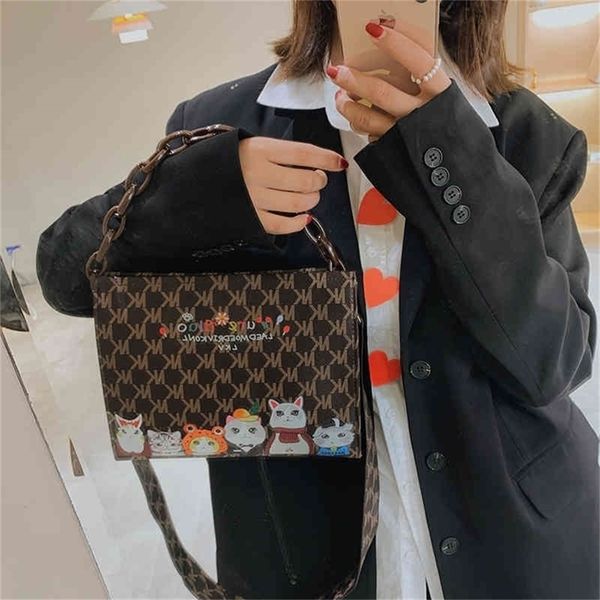 

explosive models 72% off explosive models 62% off 2022 new fashion handbags cartoon printed belt envelope chain strip soft leather