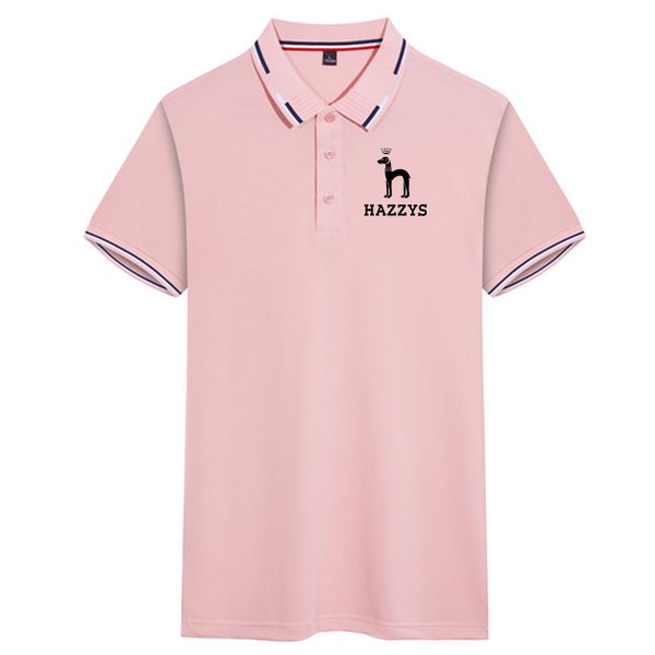 

men's polos fashion brand hazzys printed summer autumn running tshirt personality cultivating short-sleeved shirt sports casual outdoor, White;black