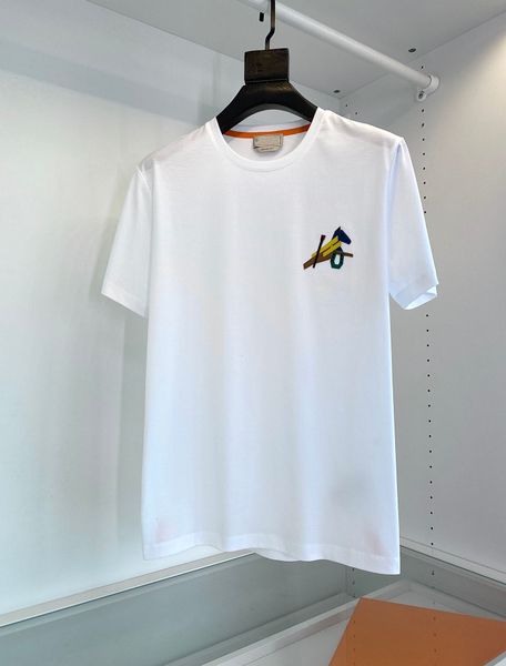 

men's new fashion round neck t-shirt in summer 2022, soft, breathable and elastic, r men's short sleeve t-shirt, chinese size, White;black