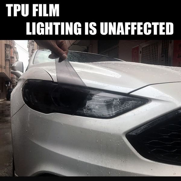 

2pcs car headlight film headlamp cover transparent black self healing tpu sticker for audi tt tts ttrs mk3 8s 2015 accessories