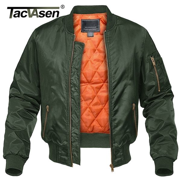 

tacvasen winter military jacket outwear mens cotton padded pilot army bomber coat casual baseball s varsity s 220715, Black;brown