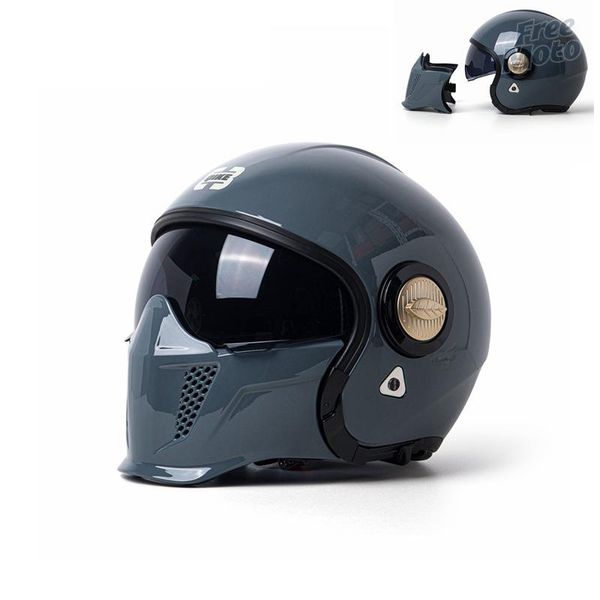 Motorradhelme Mode Retro Helm Sommer Motocross Full Face Moto Frauen Off-Road Racing Sicherheit mit niedlichen Schleife-Knoten