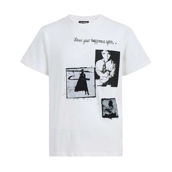 

men's t-shirts raf simons patch short sleeve portrait print tee 04ss versatile loose niche short sleeve, White;black