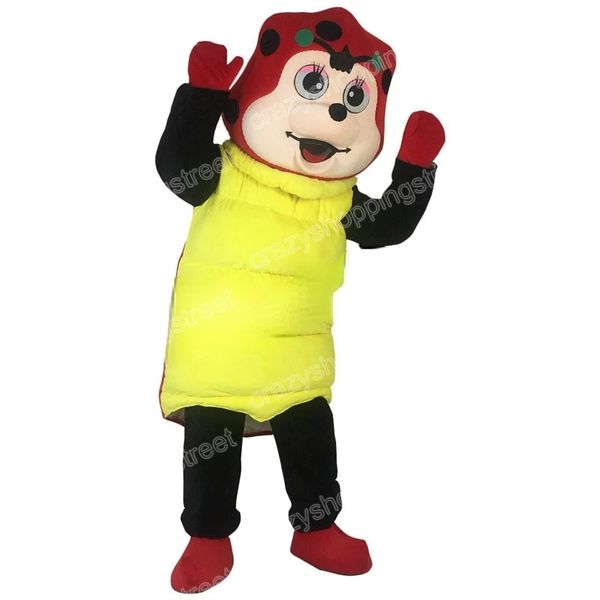 Halloween Ladybug Mascot Costume Cartoon Anime Personagem Adultos Tamanho do Carnaval de Natal Festa de Aniversário
