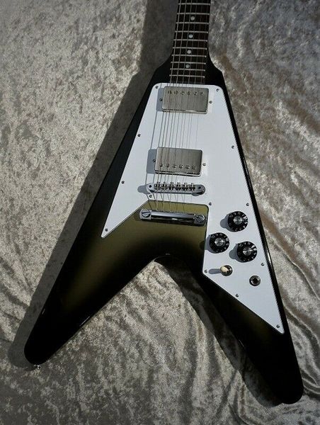 

jp ltd. run 70s flying v dot inlay antique silver burst vos electric guitar