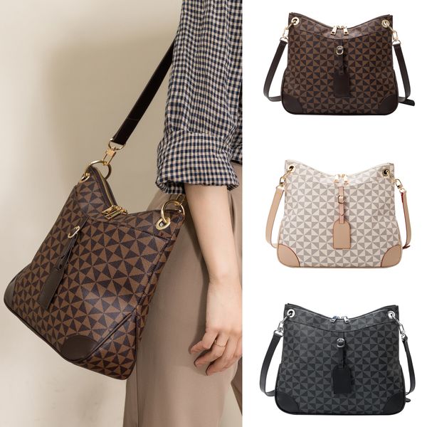

large capacity bucket bag women's 2022 new retro print single shoulder messenger bag