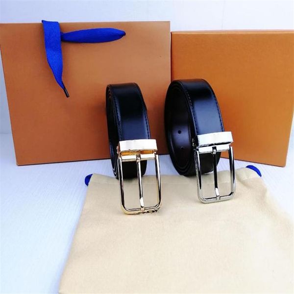 

fashion buckle genuine leather belt width 3 4cm highly quality designer men women mens belts241y, Black;brown