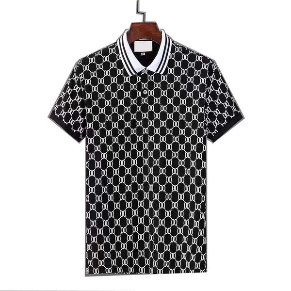 

2021 mode polos t-shirt mÃ¤nner casual t-shirt gestickte medusa baumwolle poloshirt high street collar hemden m-3xl # 51, White;black