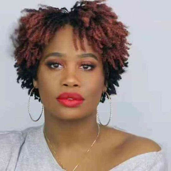 

nxy wigs small curly hair female short black fluffy explosive head 220610
