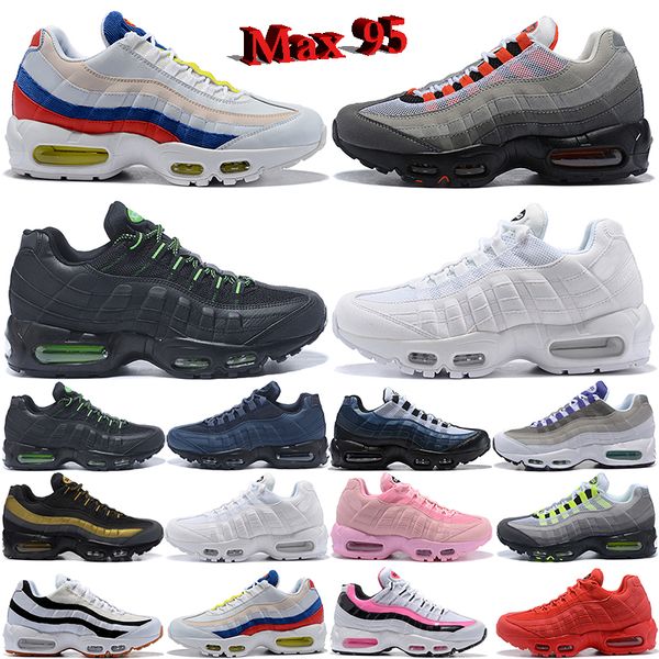 

designer mx 95 running shoes man woman og neon 95s what the ultramarine rose pink suede navy blue corduroy outdoor sports size 36-45 nice
