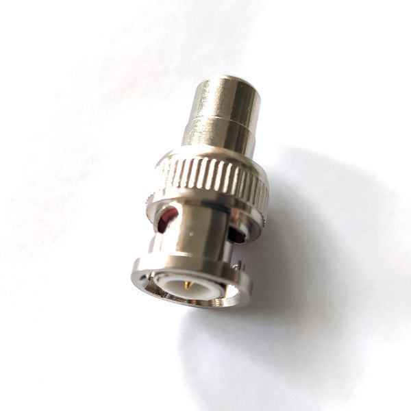 Adaptador de conector reto do BNC Male Jack to RCA Female Plug para fêmea para CCTV Vídeo de vigilância da câmera de segurança