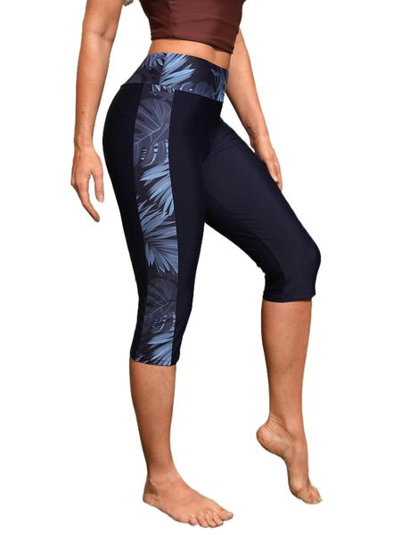 

random tropical print bikini bottom j6ue#, White;black