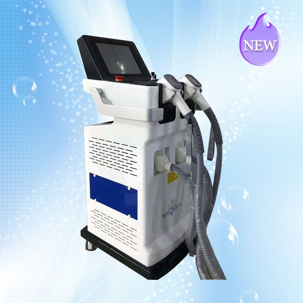 

double handle diode laser machine for permanent hair removal salon clinic use, Black