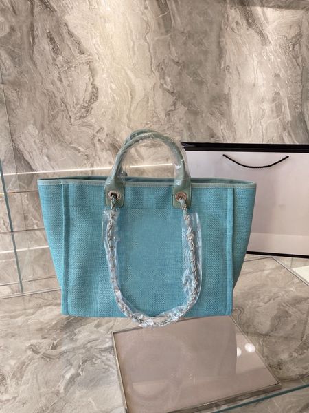

classic design of big designer wide stripe canvas beach bag simple elegant noble gray shoulder bags general purpose shopping tote grocery