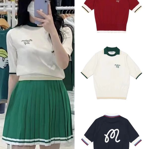 

spring summer golf women s dress lapel short sleeve ice silk upper body cool and comfortable college style outdoorsport 220628, White