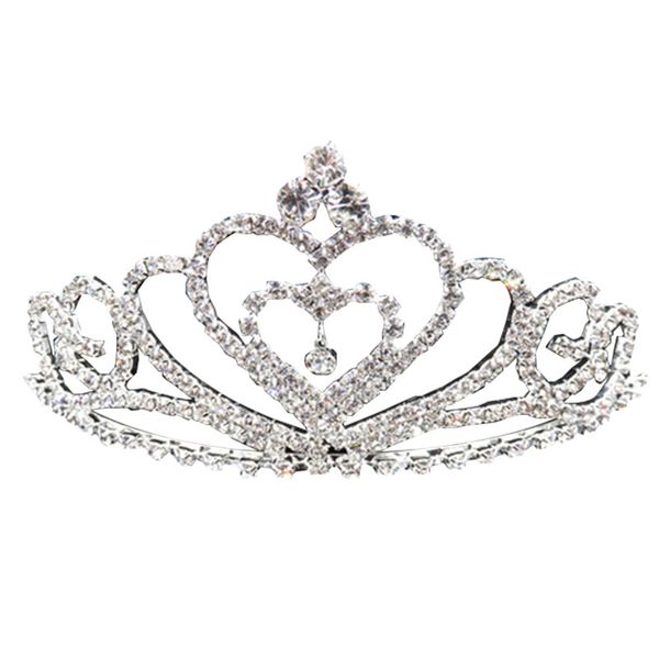 

silver headpieces crystals wedding tiaras beaded bridal crowns rhinestone head tiara