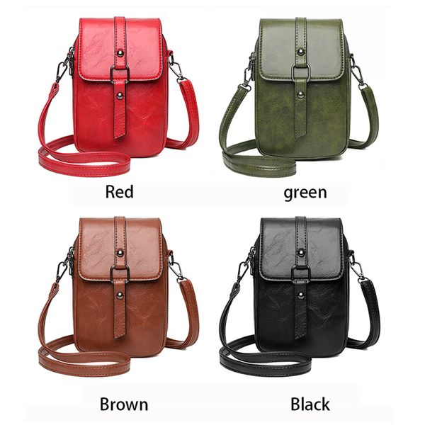 

classic luxury women's vintage messenger bag fashion simple shoulder bag pu leather clutch wallet