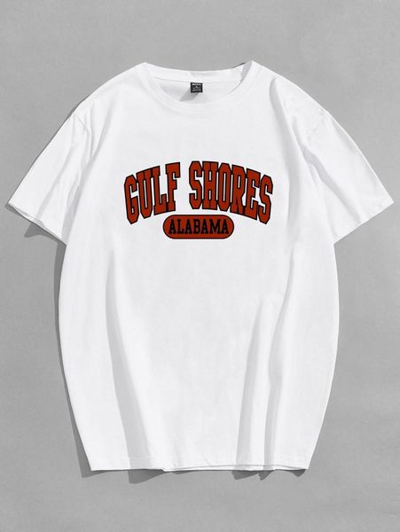 

romwe guys letter graphic tee 85el#, White;black