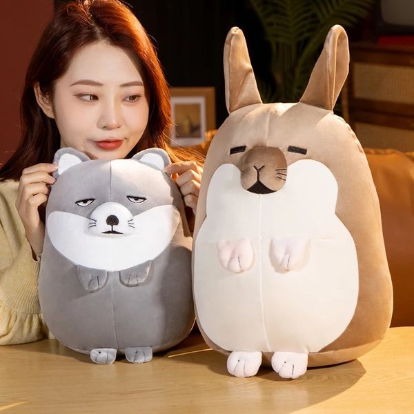 30cm / 40cm Tibetan Fox Plush Toy Expression Função Foxes Doll Cartoon Pillow Pillow macushies Back Cushion Decor para menina