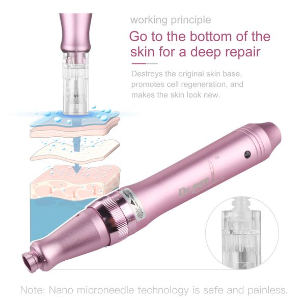 

professional electric dr. pen ultima m7-w micro needling safety derma pen microneedle therapy cartridges system beauty machine perfections