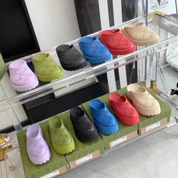 

beach slippers men classic flat summer lazy designer bulk leather hollow man slippers l bathroom women shoes woman sandals large size 35-45, Black