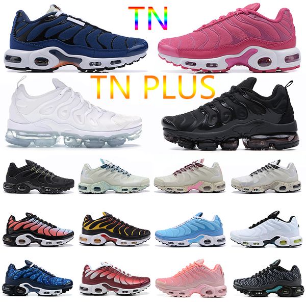 

tn plus running shoes mens triple black white terrascape sustainable midnight navy white pink gray sail women breathable trainers outdoor sp