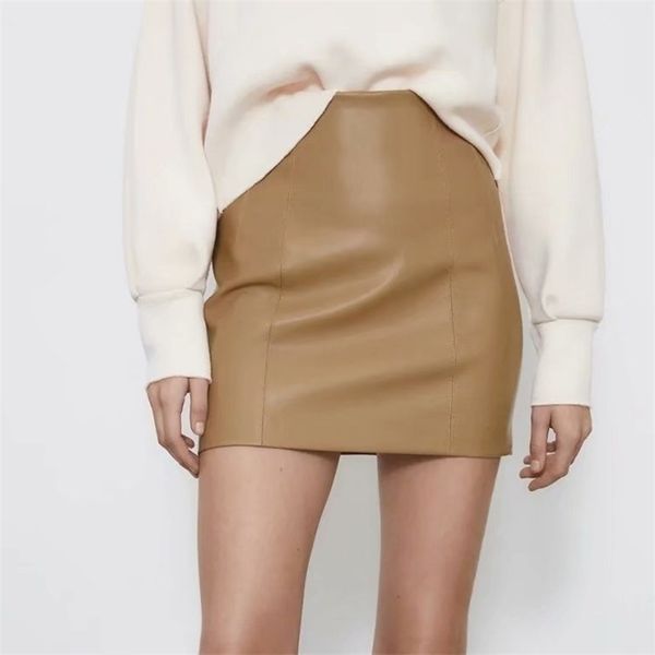 

bella winter high waist skrit pu faux leather women skirt pink yellow black green blue zipper mini skirt women 210331