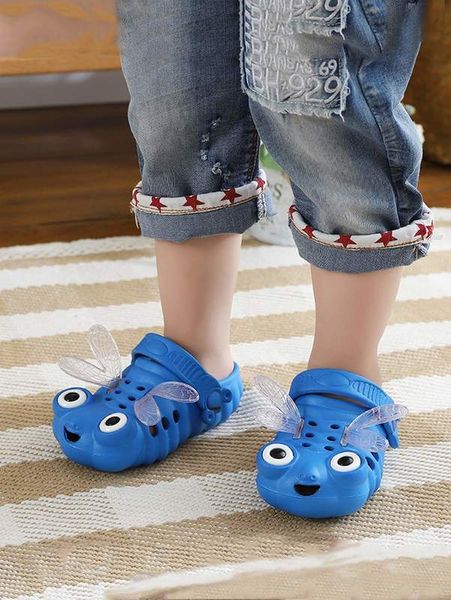 Boys Cartoon Design Hollow Decor Decor Slingback sfiato zoccoli Lei