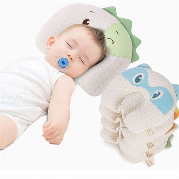 

baby pillow born infant latex head pillows cute cartoon kids breathable corrective sleeping pillow anti flat head in lj201208