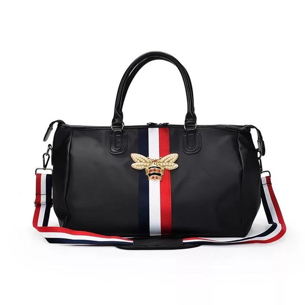 

bee pattern nylon travel duffle bag womens gym sports bag/foldable sport duffel bag waterproof travel gym duffle bag362j