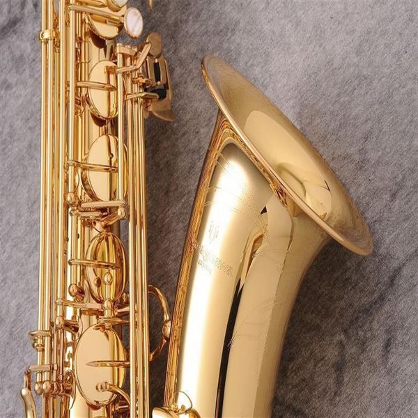 

yanagisawa t-wo2 new brass tenor saxophone gold lacquer bb sax professional b flat instruments with case 249b