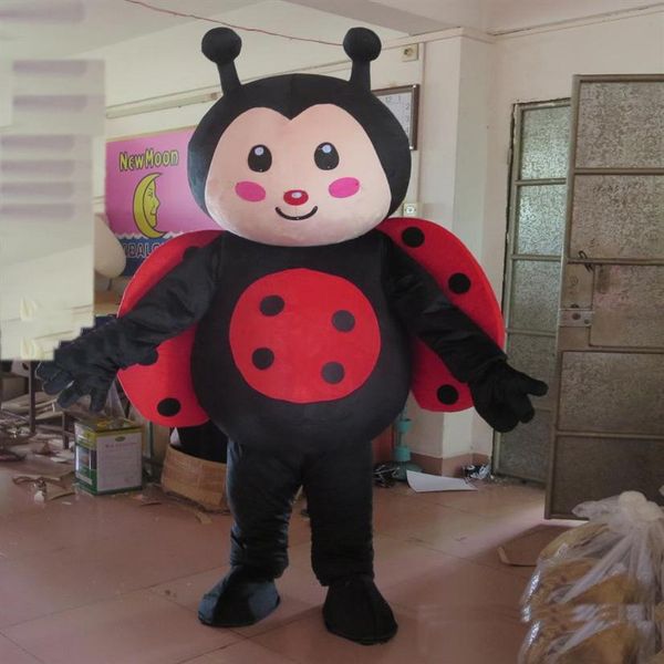 

2018 ladybug mascot costume for to wear202l, Red;yellow