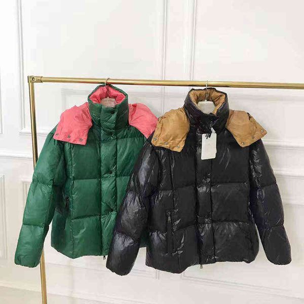 

couple designer jackets 90% white goose down french brand parana series fashion warm puffer jacket, Black
