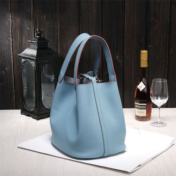 

2023 new fashion picotin lock luxury designer women s bag hands famous brands genuine leather s ladies shopping cvn ab6s
