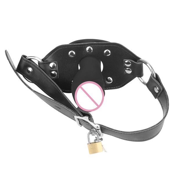 SM Bondage Fetisch sexy Spielzeug Aufblasbare Penis Gag Für Paare Flirt Offenen Mund Erwachsene Spiele Produkte Plug