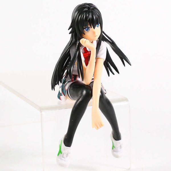 

huiya01 13cm my teen romantic comedy snafu sitting yukinoshita yukino pvc figure toy deskdoll q0722