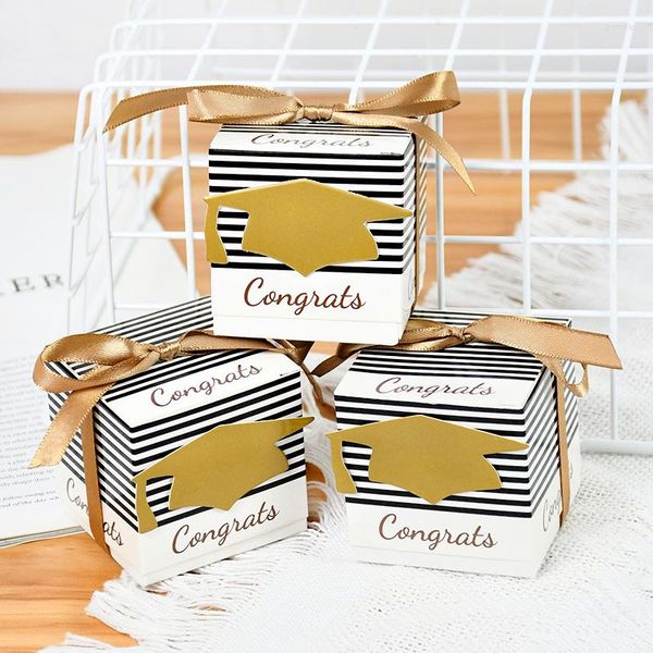 RAGAZZO RAGAGGIO 10/20 pezzi creativo Candy Box di laurea Packaging per la classe di 2022 Congratulazioni Grads Decor SupplieGift