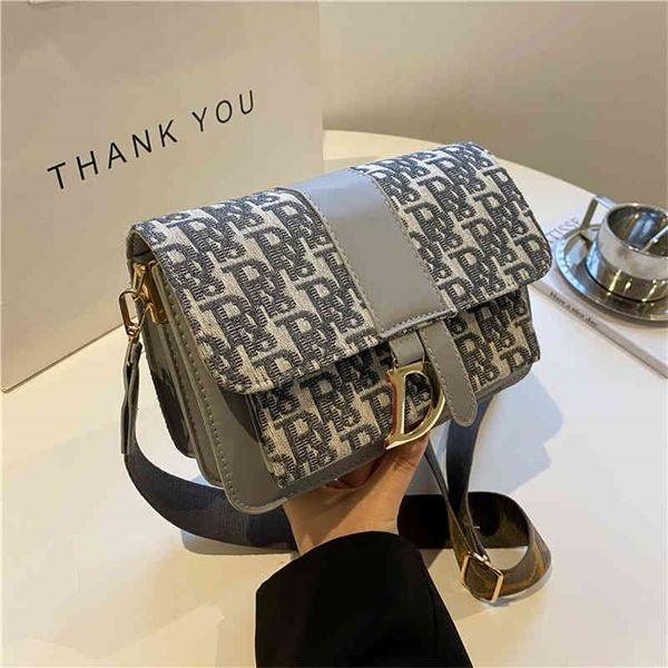 

68% off 60% off fashion trend printed letter women's korean version simple wide shoulder belt messenger bag4ydd